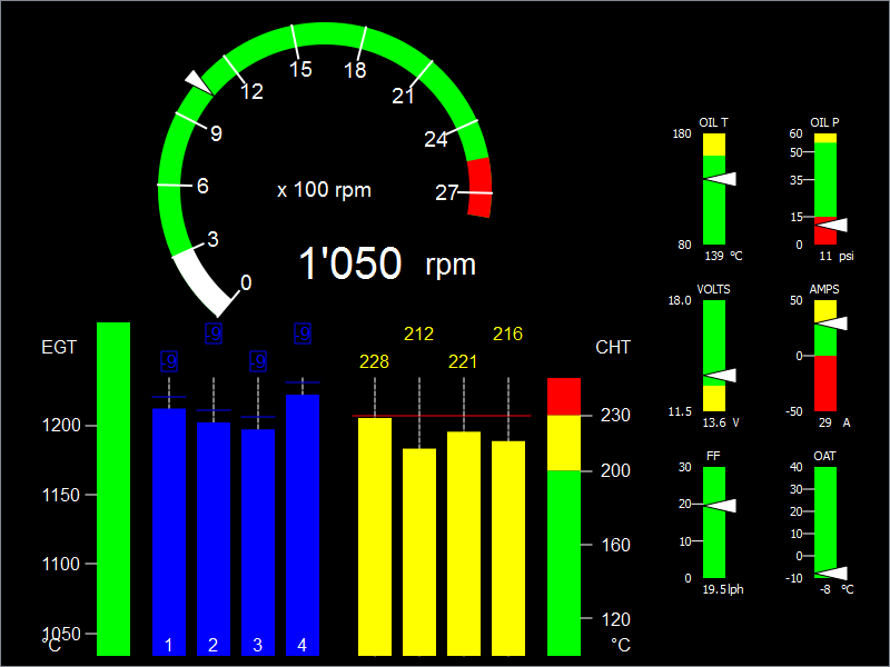 EngineMonitor with integrated lean assist function